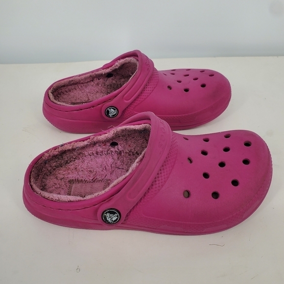 Crocs Classic Fleece Lined Clogs Size 4 Men 6 Women Shoes Rose Pink - Picture 8 of 8